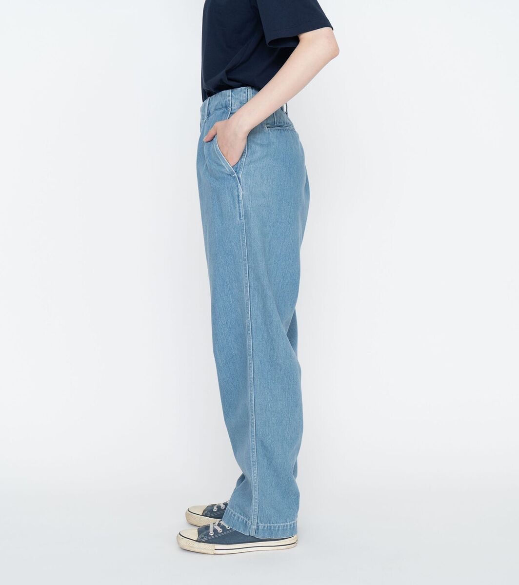 ASK availability First) nanamica Wide Denim Pants from Japan ASK availability First) nanamica Wide Denim Pants from Japan
