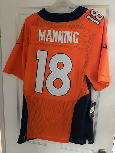Camiseta Nike Peyton Manning Broncos Talla 40 #18 Denver NFL On Field Etiquetada SB 50 - Imagen 6 de 8