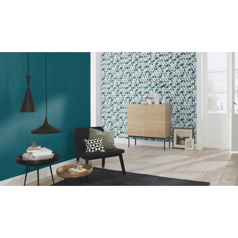 Rasch Home Style Wallpaper 519839 - Paste Wall Textured Geometric ...