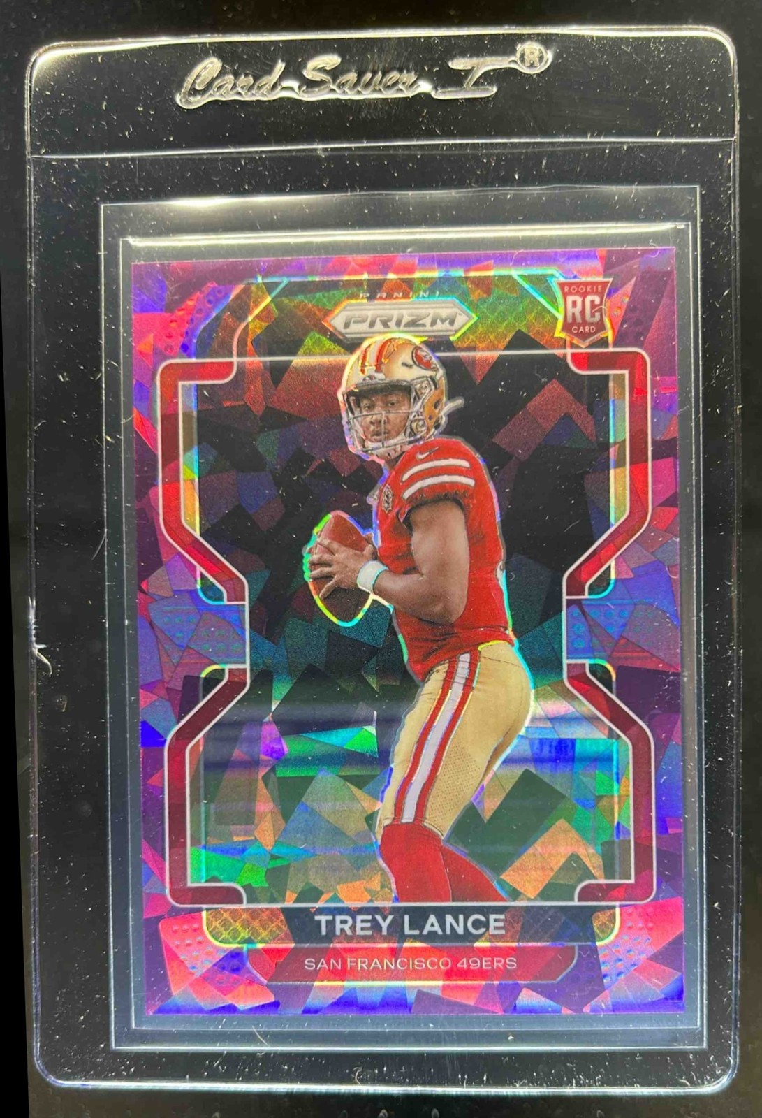 2021 Prizm Trey Lance RC Purple Ice Rookie #212/225 49ers