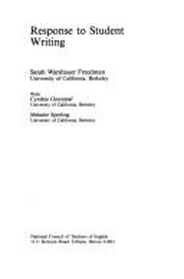 Response to Student Writing Paperback