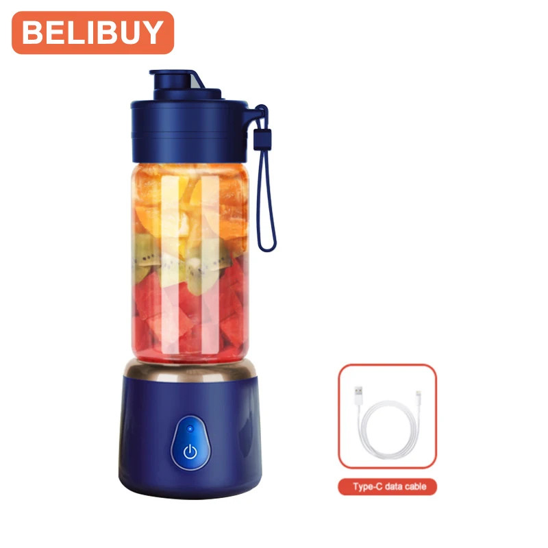 Portable Electric Juicer USB Charging Orange Lemon Fruits Bl