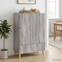 Sideboard Grau Sonoma 66X34,5X95 Cm Holzwerkstoff Wohnzimmer