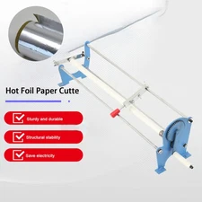 Hot Foil Paper Cutter Manual Slitter Hot Stamping Hand Cutting Machine 1" Core