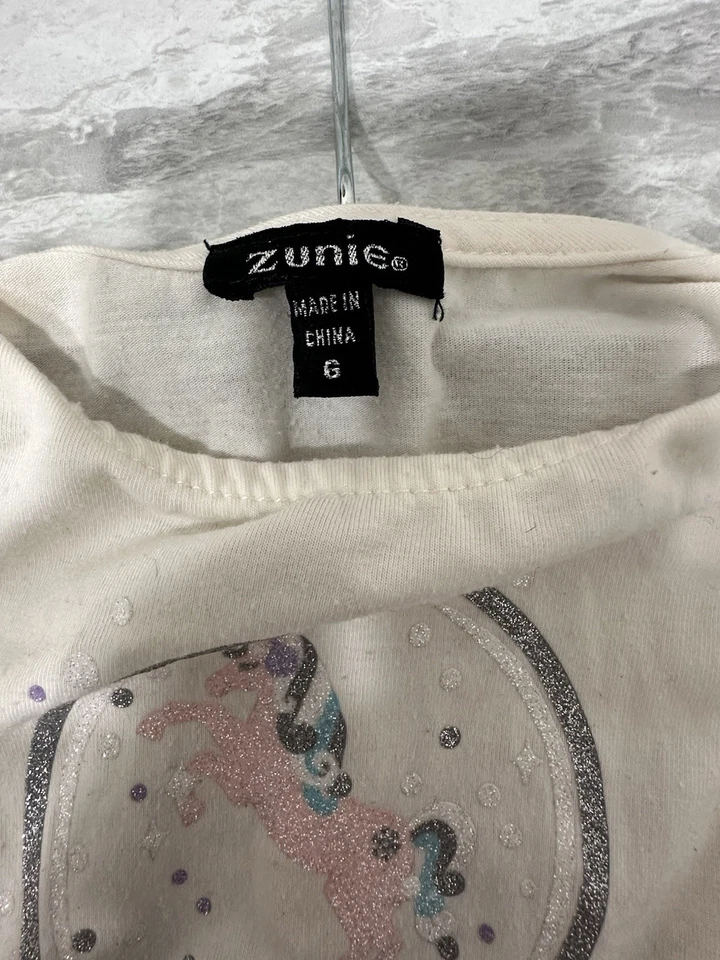 Zunie Unicorn Dress Girls Size 6 Sequins Tulle Party Dress Up Glitter - Image 3 of 4