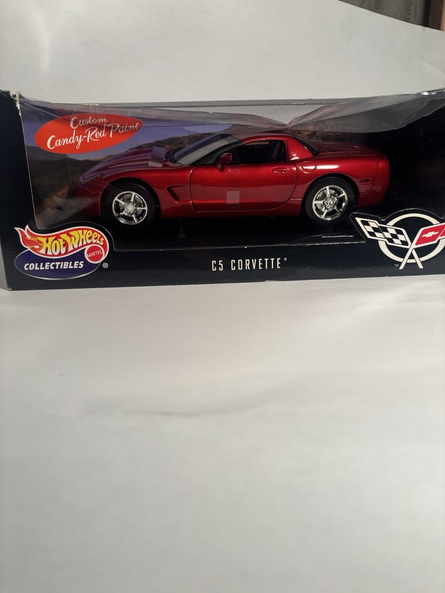 Hot Wheels 1 18 Scale C5 Chevrolet Corvette Custom Candy Red Paint