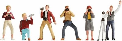 Noch 15571, HO Scale Photographers, 6 Pack