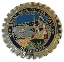 California State Seal Car Grille Badge Emblem
