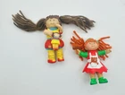 Cabbage Patch Kids Poseable Figures Vintage Small Dolls 1984 Set Of 2