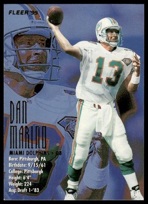1995 Fleer #222 Dan Marino Miami Dolphins