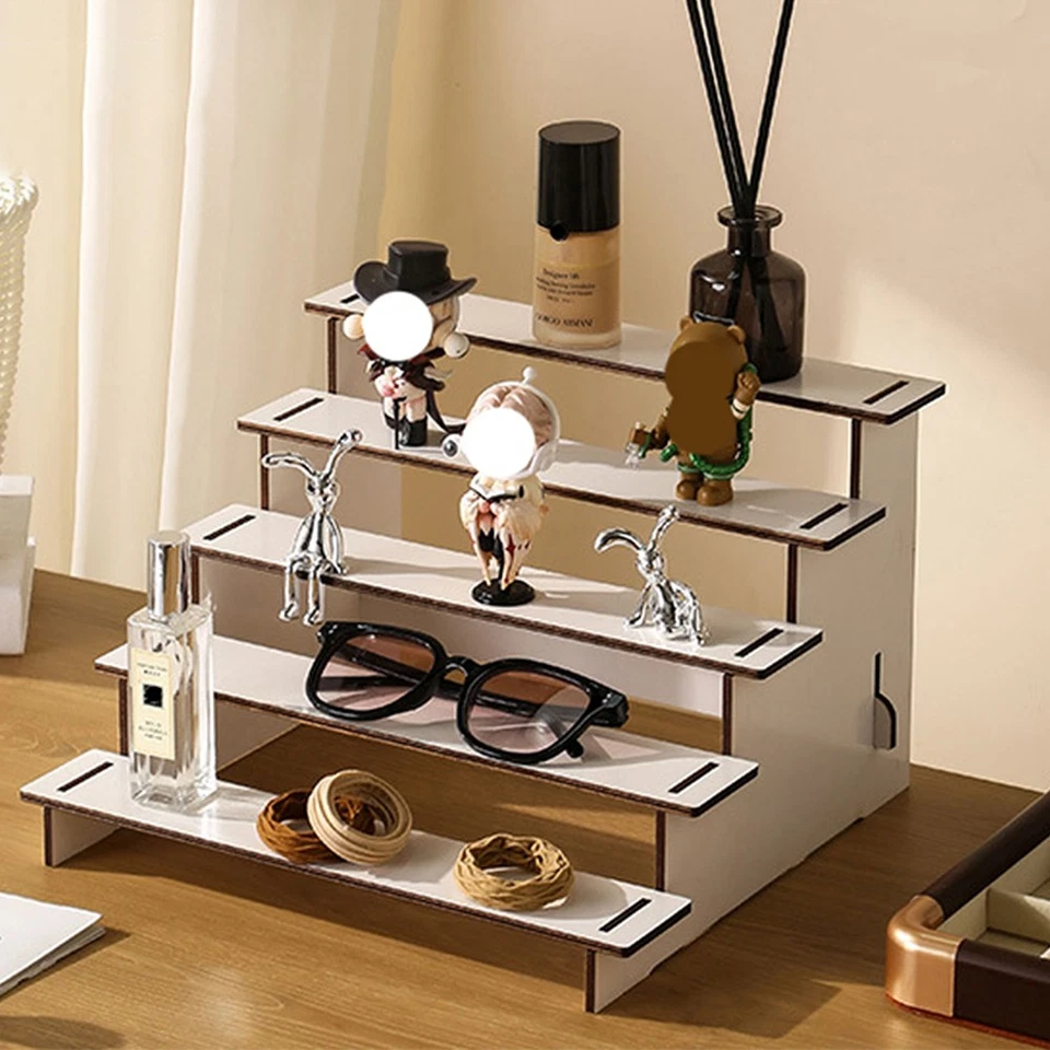 Soporte organizador rústico con niveles para magdalenas de madera de 5 niveles 2025 Foto 2 de 4