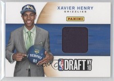 2012 Panini Father's Day Draft Day Materials Basketball Xavier Henry #10 0f3