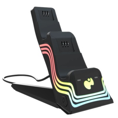PDP Xbox Series X|S Black Afterglow Wave Dual Charger Ladestation Schwarz