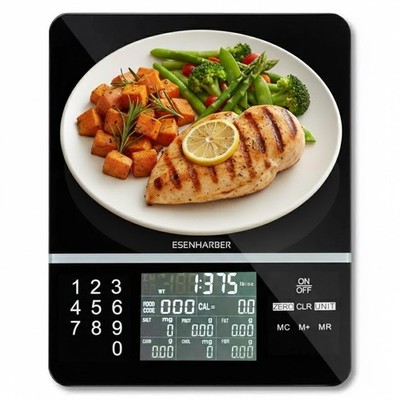 Food Scale with Nutritional Calculator, Weight Loss, Healthy Eating & Meal Prep