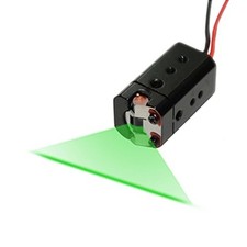 Green Line Laser Module, 520nm, 7 10VDC, Class 1, Fan Angle 120 , 1 20 meter...