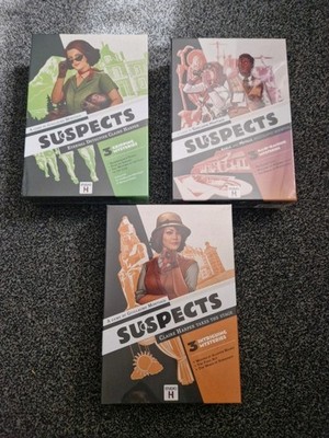 Verdächtige 1 2 3 Set Mystery Brettspiel Fantasy Abenteuer ab 10 Jahren 1-6 Spieler