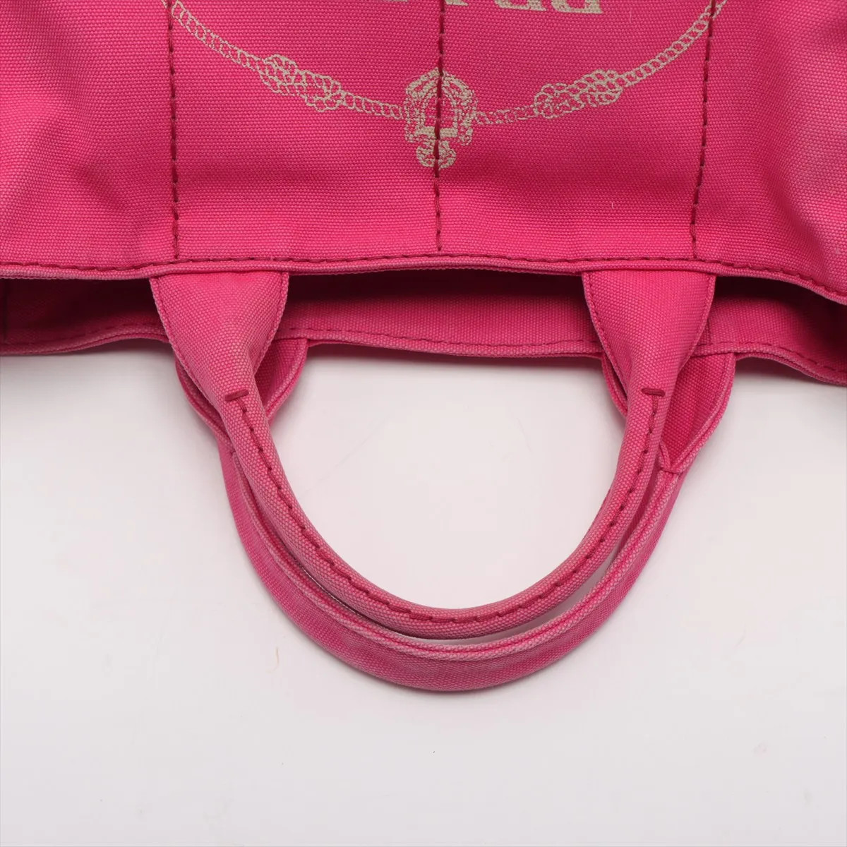 Prada Canapa canvas 2 Way Handbag Pink 1BG642 thumbnail 5