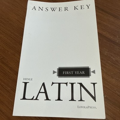 Henle Latin First Year Answer Key 