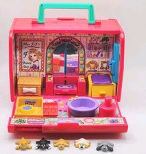 Vtg Pound Puppies Purries Pretty Paws Pet Show 3 Dogs 2 Cats Handle Portable