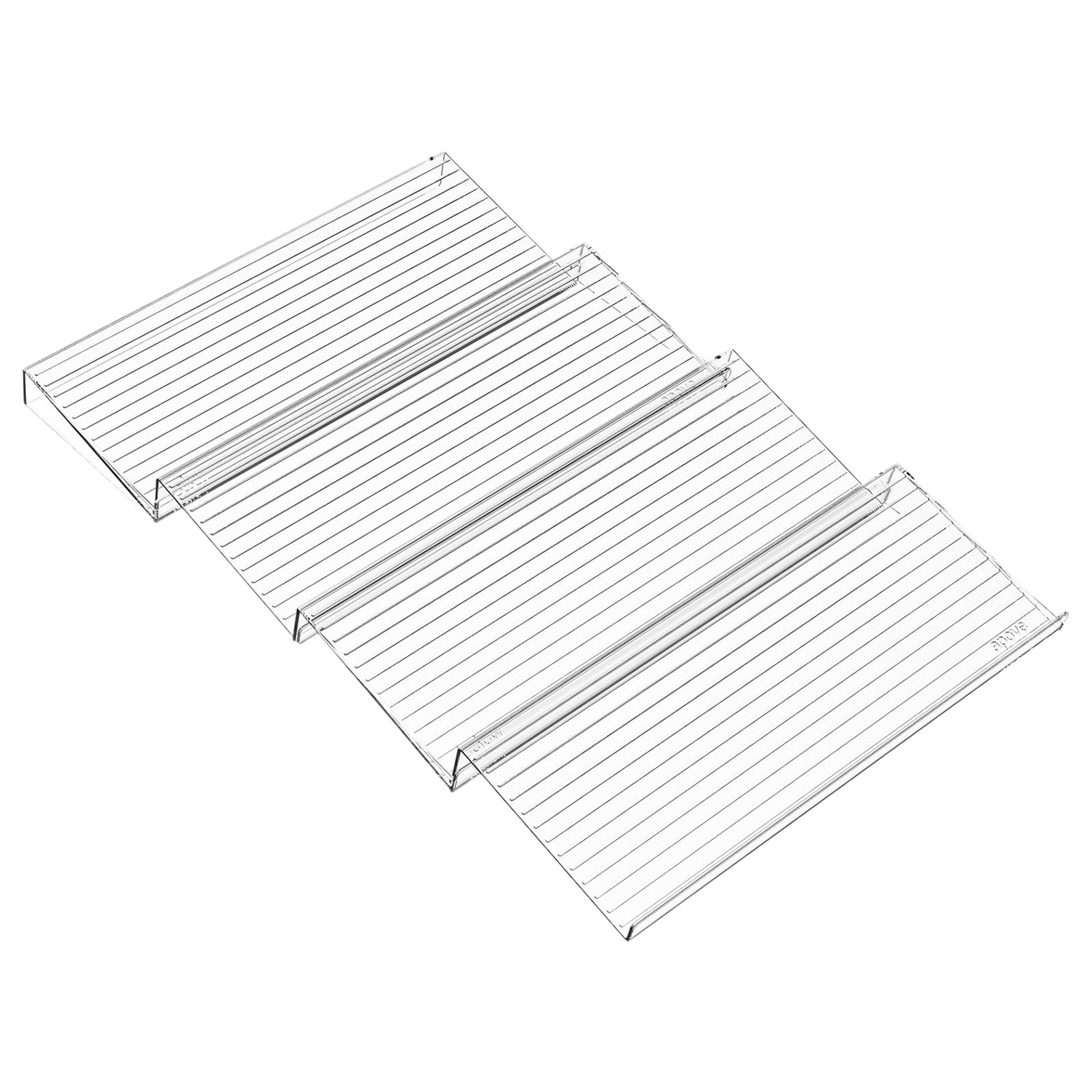 4Pc Expandable Spice Rack Drawer Organizer for Kitchen Storage