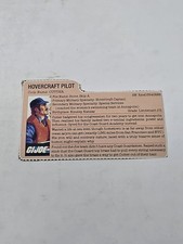 Vintage  Hasbro GI JOE Uncut File card Cutter Hovercraft Pilot