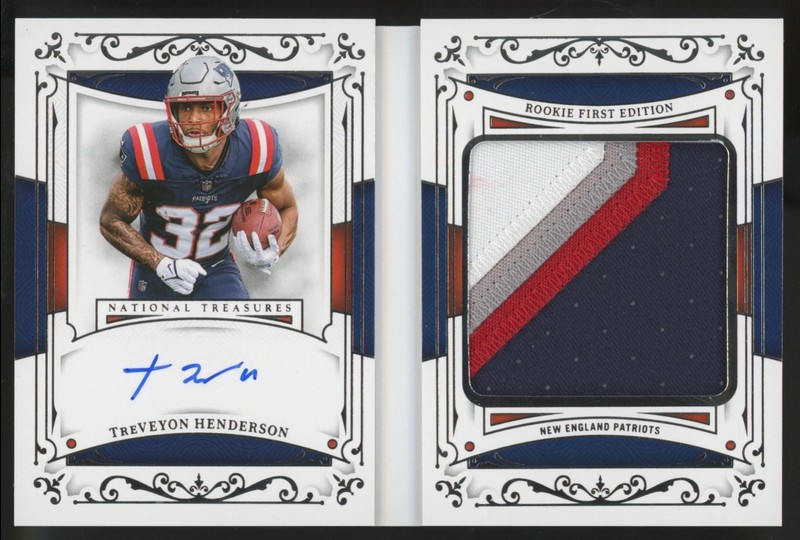 2025 National Treasures TreVeyon Henderson RC First Patch Auto RPA Booklet /99