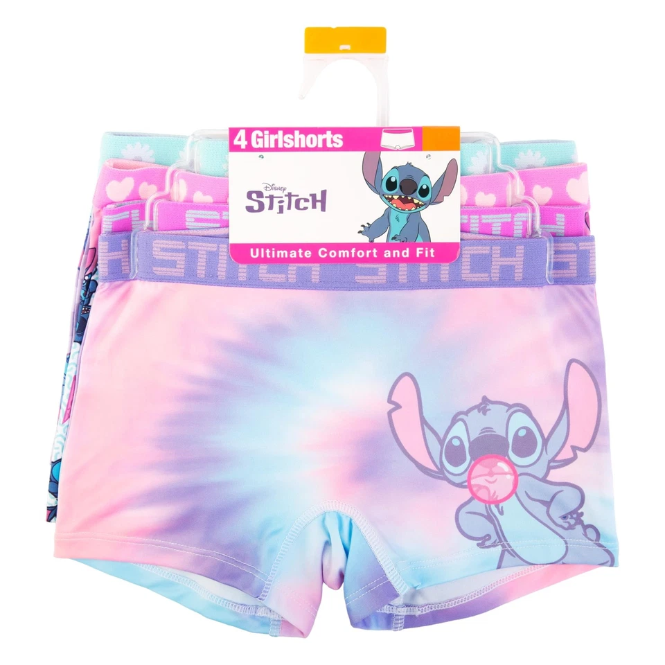 Bragas de mezcla de algodón peinadas para niñas Disney con estampados únicos de Stitch Foto 2 de 4