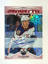 2018-19 UD Parkhurst Prominent Prospects Red EVAN BOUCHARD 18/25Rookie Auto PP-6