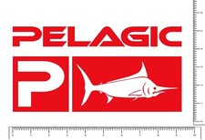 Pelagic Fishing XXL Die Cut Sticker 10.5" x 5.5" Pick your color