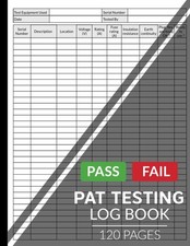 Pat Testing Log Book – Portable Appliance Test Register for PAT Tester Equipment