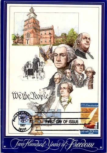 Dr Jim Stamps Maximum Card Us Constitution 22C Fdc