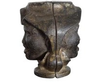 c1910 Ac Williams Two Faces Cast Iron STill bank