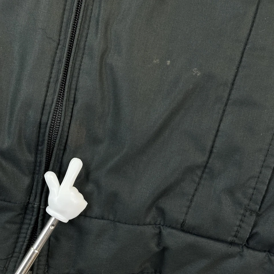 Vintage Members Only Jacket Women's 9/10 Black Puffer Insulated Bomber 80s - Image 4 of 4