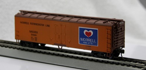 Roundhouse HO 40’ Morrell Meats MORX 9481 tren frigorífico escrito | Zustand: Used
