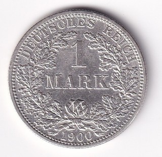 Deutsches Kaiserreich 1 Mark 1900 F (vorzüglich)