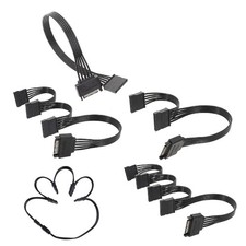 Computer Hard Drive Power Cord Power Cord 15pin Male To 1/2/3/4/5 Female