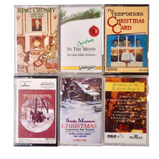 Lot 6 Audio Christmas Cassette Tapes Untested