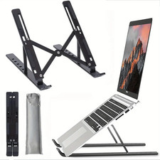 Aluminum Laptop Stand Adjustable Foldable Portable Notebook Tablet Holder Riser