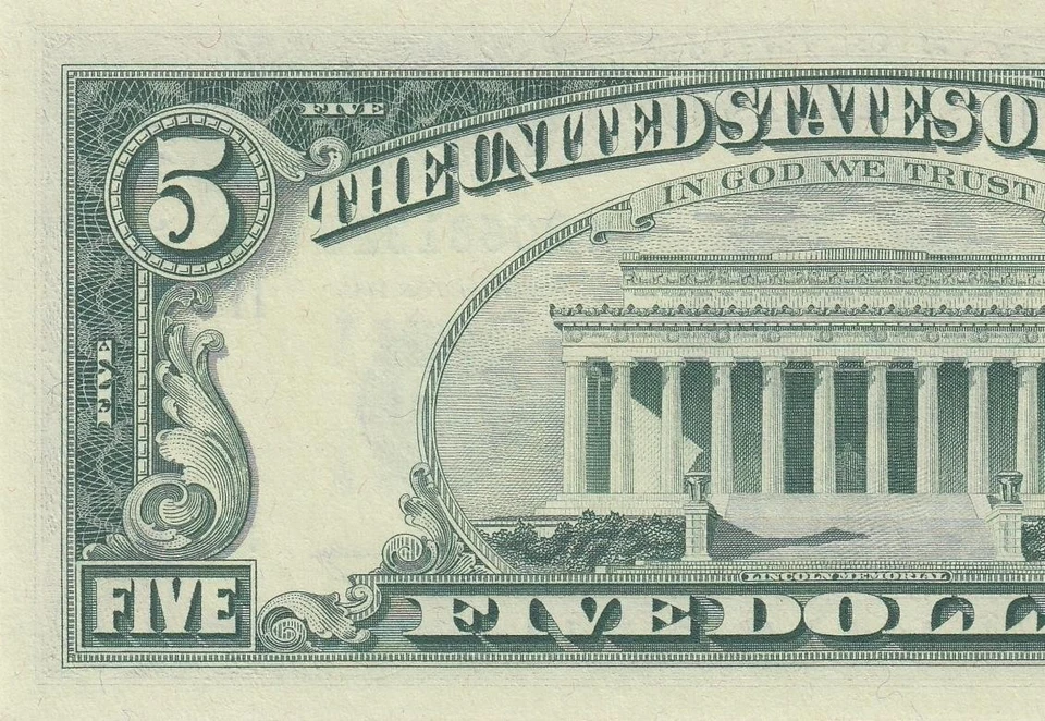 1969 FEDERAL RESERVE NOTE "DALLAS" $5 **STAR NOTE** (( GEM UNC )) - Image 4 of 4