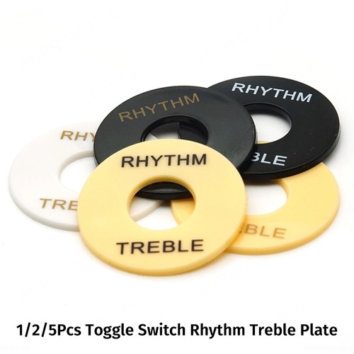 5x schwarz/gold LP Gitarre Kippschalter Unterlegscheibe Rhythmus Höhen Ring für Les Paul - Bild 2 von 37