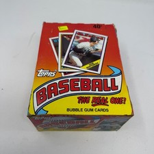 Paquete de cera de béisbol Topps 1988 vintage caja de exhibición vacía Tony Gwynn caja inferior #2