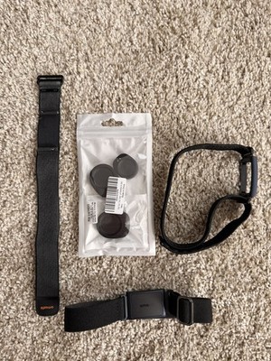 Amazfit Helio Strap Fitness Tracker Wristband (Black) w Bicep Strap and Chargers