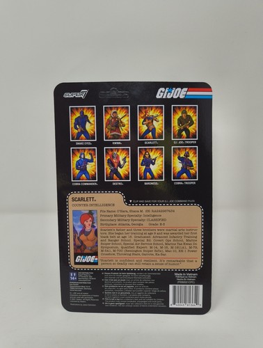 Scarlett G.I. Modellino Joe Super 7 Reaction 3,75 pollici - Foto 2 di 2