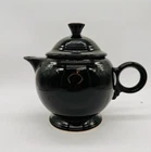 Fiestaware Fiesta Black Teapot Kettle Tom Jerry Handle Fiesta 7.5" with Lid
