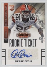 2014 Panini Contenders Pierre Desir (Sec Row Seat) #164 Auto 1i3