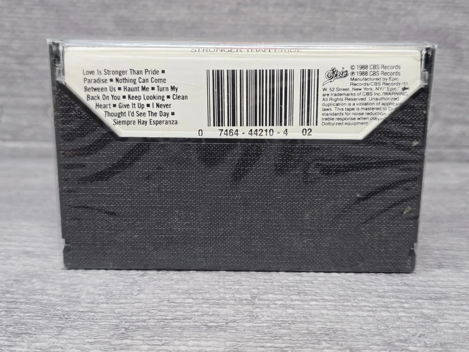 Stronger Than Pride by Sade (Cassette, 1988, Epic) SEALED - Image 2 of 4