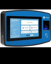 uAttend Biometric Fingerprint Time Clock System, Blue/Black NX2500 