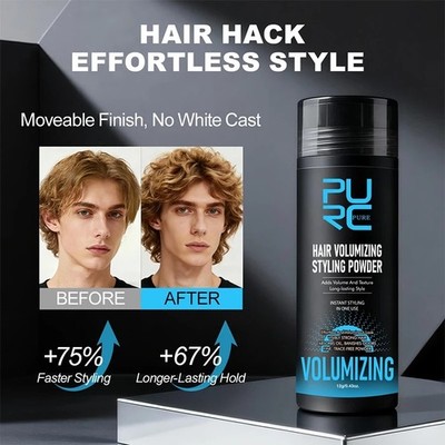 PURC 3 in 1 Hair Volumizing Styling Powder for Men Women Long-Lasting Volume