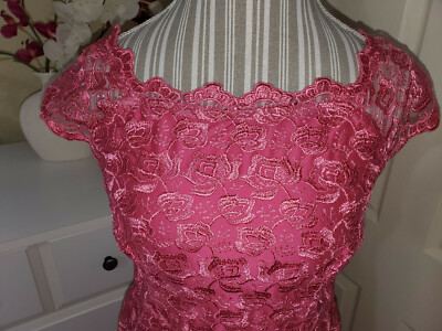 knee length dresses for ladies Blushing Ruffle Trim Midi Dress Baby Pink main image 0