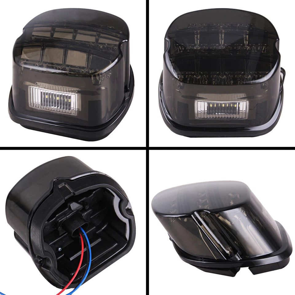 Smoke LED Tail Lights Indicator Brake For Harley Touring Road King Electra Glide - Image 3 of 4